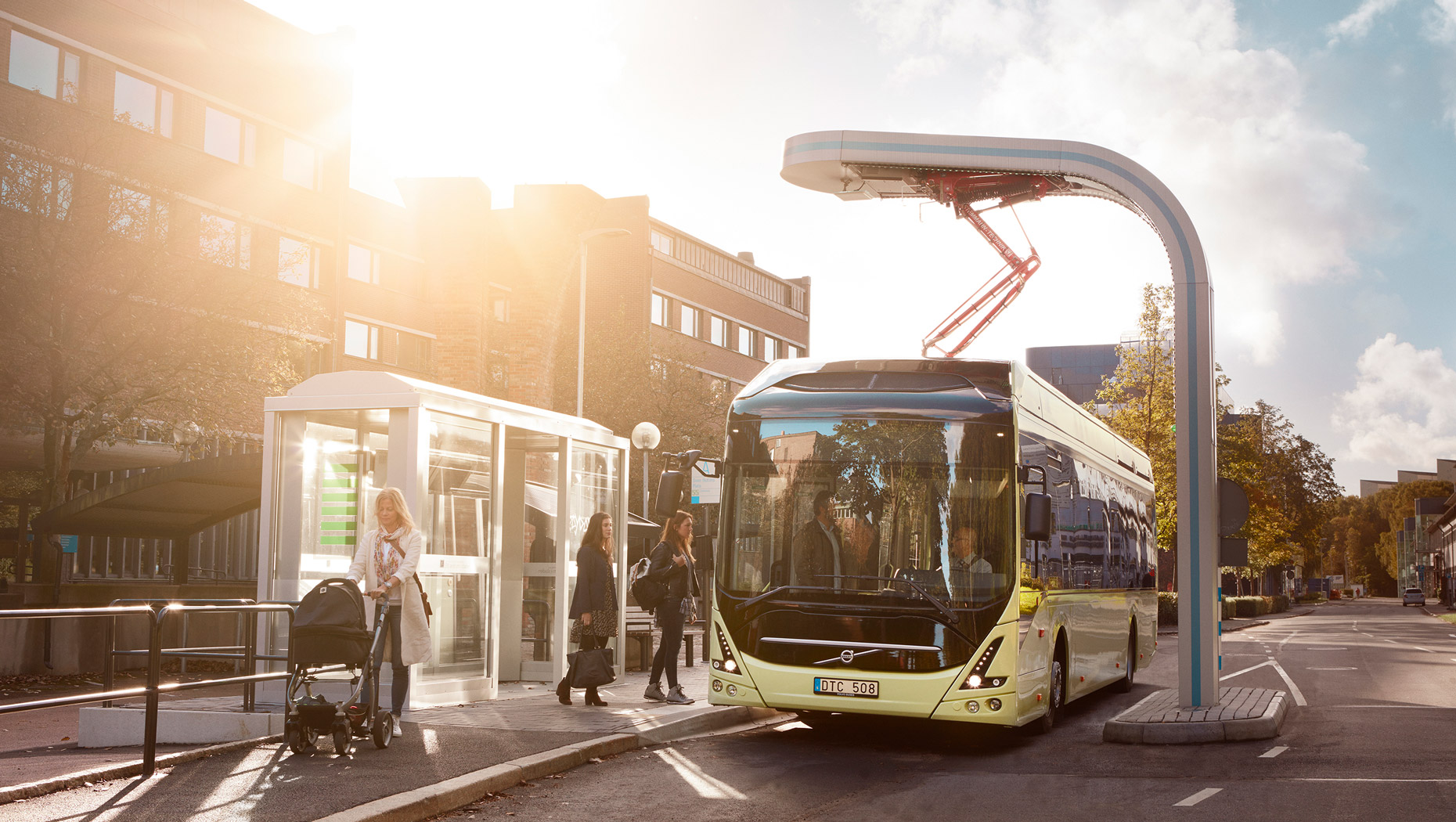 Volvo 7900 clearance electric bus range